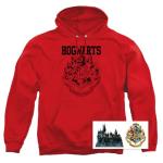 Harry Potter Hogwarts Logo Hoodie with Stickers