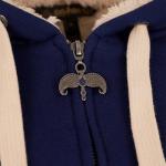 Ravenclaw Sherpa-Lined Hoodie with Eagle Crest