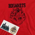 Harry Potter Hogwarts Logo Hoodie with Stickers