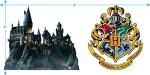 Harry Potter Hogwarts Logo Hoodie with Stickers