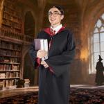 Harry Potter Wizard Costume Robe with Tie & Wand