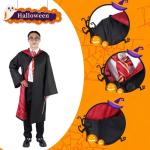 Harry Potter Wizard Costume Robe with Tie & Wand