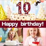 Harry Potter Birthday Candles - Number 6 Cake Topper