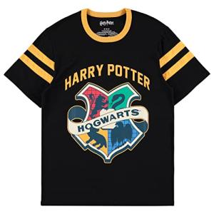 Harry Potter Hogwarts Varsity Stripe Tee - Black