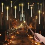 10 Floating Candles with Wand Remote for Parties