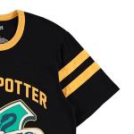 Harry Potter Hogwarts Varsity Stripe Tee - Black