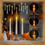 10 Floating Candles with Wand Remote for Parties