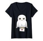 Hedwig Cartoon V-Neck T-Shirt - Harry Potter