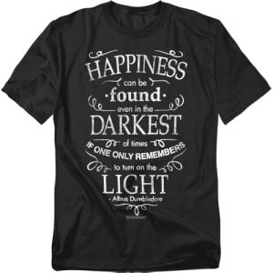 Dumbledore Happiness Quote T-Shirt and Stickers