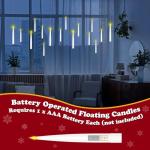 Floating Candles with Wand - Magic Party Decor