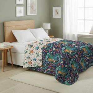 Harry Potter Botanical Crests Quilt Blanket 90x90