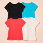 Harry Potter Girls' Hogwarts T-Shirt Set, 4-Pack