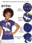 Hogwarts Letter Girls T-Shirt in Navy Blue
