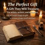 Vintage Leather Journal - Antique Harry Potter Style