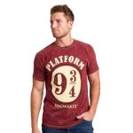 Harry Potter Platform 9 ¾ Men's Maroon T-Shirt