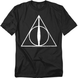 Harry Potter Deathly Hallows Symbol T-Shirt - Black