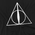 Harry Potter Deathly Hallows Symbol T-Shirt - Black