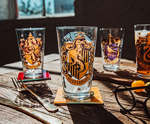 Hogwarts House Crests Pint Glasses - Set of 4