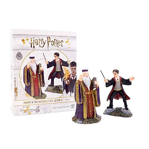 Harry and Headmaster Figurine Set for Potter Village