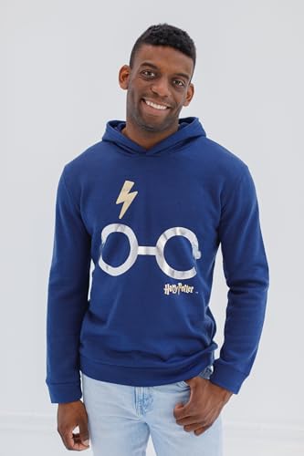 Harry Potter Boys Blue Fleece Hoodie - Size 14-16