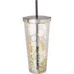 Harry Potter Glitter Tumbler Cup with Straw - 20 oz