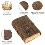 Vintage Leather Harry Potter Journal with Deckle Edge Paper