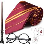 Harry Potter Wizard Costume Set with Wand and Glasses