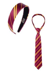 Burgundy and Yellow Stripe Headband for Cosplay