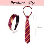Burgundy and Yellow Stripe Headband for Cosplay