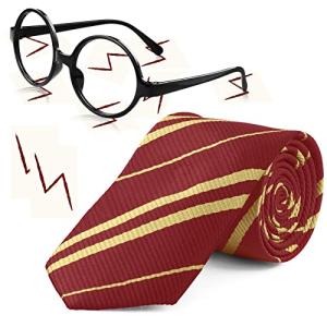 Harry Potter Cosplay Tie and Glasses Set