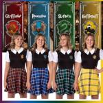 Slytherin Plaid Skirt Cosplay Dress for Women