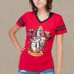 Gryffindor Juniors V-Neck T-Shirt in Red