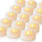 24 Pack White LED Floating Candles for Events