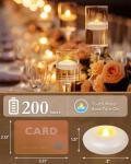 24 Pack White LED Floating Candles for Events