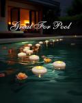 24 Pack White LED Floating Candles for Events
