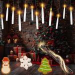 Floating LED Candles with Wand for Halloween Decor