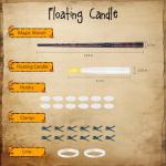 Floating LED Candles with Wand for Halloween Decor