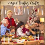 Floating LED Candles with Wand for Halloween Decor