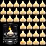 24 Pack LED Floating Candles - Waterproof Tealights