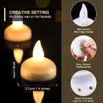 24 Pack LED Floating Candles - Waterproof Tealights