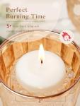 24 Pack White Floating Candles for Magical Moments