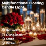 30 White Floating Candles for Parties and Decor