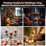 30 White Floating Candles for Parties and Decor