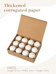 24 Pack White Floating Candles for Magical Moments