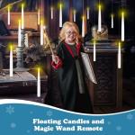 Floating Candles with Wand for Magical Decor