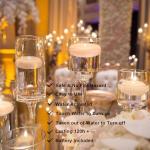 Flameless LED Floating Candles - 24 Pack