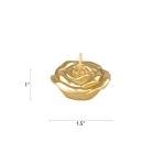 Floating Gold Rose Petal Candles - 12 Pack