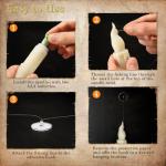 Floating Candles with Wand - 12 Halloween Decor