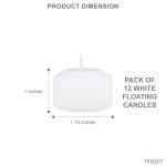 12 White Floating Candles for Harry Potter Decor