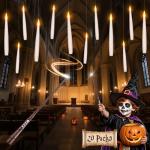 Floating LED Candles with Wand - 20 Pack